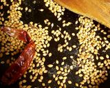 A picture of step 2 of Goan style moonga ganthi curry.