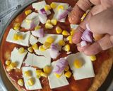 A picture of step 8 of No Yeast Pizza (Party style).
