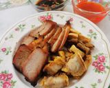 รูปขั้นตอนการทำที่ 10 ของ หมูกรอบ ต้ม + อบ + ทอด