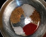 A picture of step 2 of Peri peri poha.