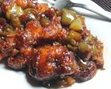 A picture of step 6 of Prawns manchurian.
