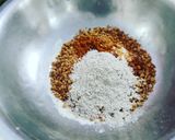 A picture of step 3 of Apple multigrain millets palm cake.
