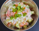 A picture of step 3 of Vegetable raita.