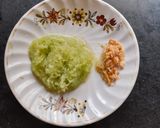 A picture of step 2 of Cucumber Besan Chilla.