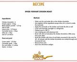 Spiced Yoghurt Chicken Roast recipe step 1 photo