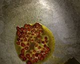 A picture of step 2 of Imli-peanut-potato chutney.