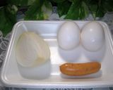 A picture of step 1 of Fluffy and Creamy Omurice (Japanese Omelet Rice).