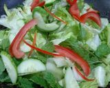 Hình bước làm 2 của món Salad trộn kiểu Nhật