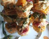 A picture of step 4 of Grilled paneer and vegetable tikka.
