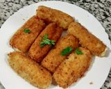 صورة لخطوة 5 من وصفة اصابع البطاطا 🥔🥔 محشوة بالجبن