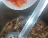 A picture of step 3 of Dal Palak.