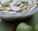 A picture of step 2 of Vickys Vanilla Apple Tart, GF DF EF SF NF.