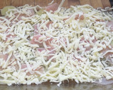 Foto del paso 4 de la receta: Patatas al horno con nata, mozzarella, jamón York y huevo