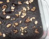 A picture of step 6 of Dry fruit brownie with caramel sauce.