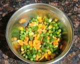 A picture of step 1 of Kerala mix vegetable pulav.