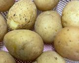 A picture of step 1 of Potatoes 102(smashed potatoes).