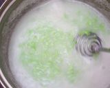 Foto langkah ke 6 dari resep Puding Tape Ketan Hijau Lapis Gula Aren.