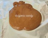A picture of step 3 of Dalgona candy.