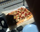 A picture of step 6 of Hacked 'Bread' \ Pizza (Low Carb/Calorie).