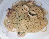 Foto del paso 8 de la receta Spaghetti con calamares y langostinos 😋😋