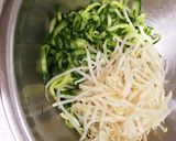 A picture of step 10 of Chilled Pork Shabu-Shabu Salad with Cucumber, Bean Sprouts, and Sesame Flavor.