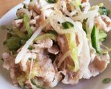 A picture of step 21 of Chilled Pork Shabu-Shabu Salad with Cucumber, Bean Sprouts, and Sesame Flavor.