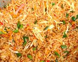 A picture of step 3 of Vegetable Jollof rice and Chicken by Hon Ikeakam.