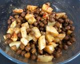 A picture of step 3 of Savory Chana-Aloo Chaat.