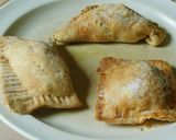 A picture of step 8 of Sweet apple samosa turn over.
