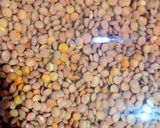 A picture of step 1 of Kali daal chawal.