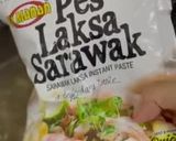 Gambar langkah 3 resipi Laksa Sarawak.