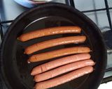 Krumplifőzelék sült grillkolbásszal recept fázis 3 fotója