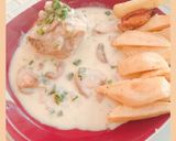 Foto del paso 3 de la receta: Pollo en crema con champiñones!¡