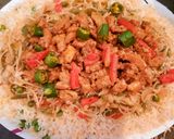 A picture of step 12 of Singaporean Rice😍.