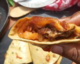 A picture of step 6 of Beef tacos rice.