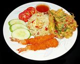 Foto langkah ke 8 dari resep Nasi Daun Jeruk Udang.