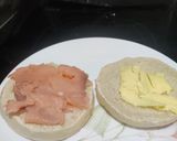 A picture of step 1 of Eggs Atlantic.
