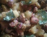 A picture of step 4 of Aloo and Palak sabji.