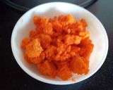 A picture of step 5 of Cheena kesari.