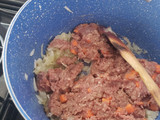 Tostadas de picadillo de res (ternera)
