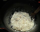 A picture of step 4 of Mushroom risotto.