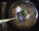 A picture of step 3 of Chane ki daal with turai.