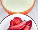 A picture of step 1 of Strawberry Smoothie.
