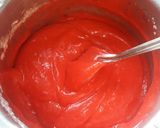 A picture of step 1 of Red cup cakes with chocolate center.