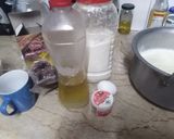 A picture of step 1 of Chocolate pancakes with mango milkshake.