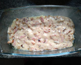 Foto del paso 4 de la receta: Pastel de patata, bacon y atún a los cuatro quesos