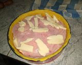 Foto del paso 5 de la receta: Tarta alta de jamón, queso, tomate y huevo