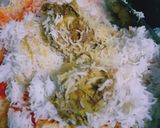 A picture of step 8 of Leftover Chicken Karai Baryani.