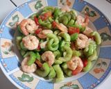 Foto langkah ke 4 dari resep Tumis mentimun+udang.