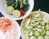 Hình bước làm 1 của món Gỏi trái cóc